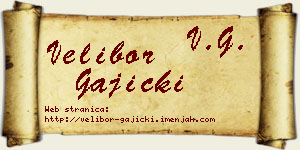 Velibor Gajicki vizit kartica